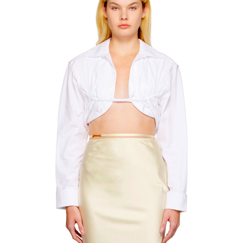 SOLD Jacquemus White Le Papier 'La Chemise Machou' Shirt